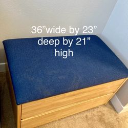 Storage Bench With Two Drawers  
