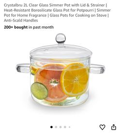 BRAND NEW Glass Cooking Pot