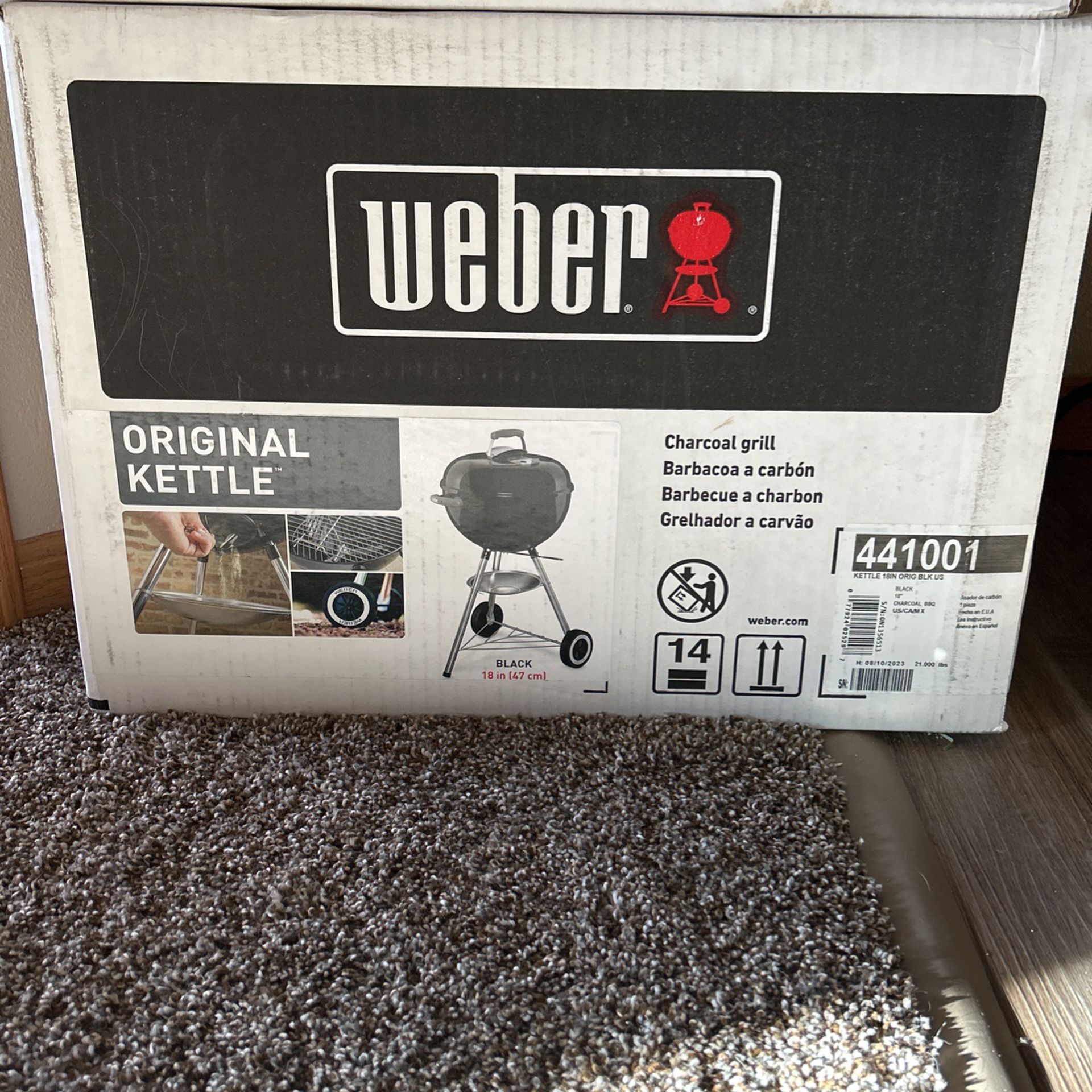 New Weber Charcoal Grill 