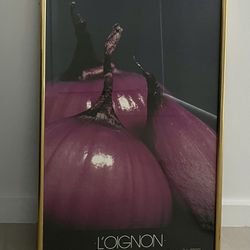 Large Framed “Purple Onions” (1980’s)