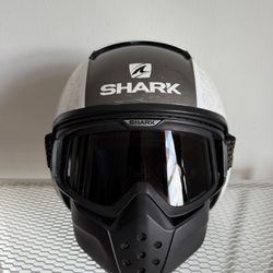 HELMET SHARK. DRAK TRIBUTE RM WHITE / VIOLET / SILVER