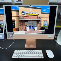 iMac 24 inch 2024 M4 Chip 10-Core CPU/GPU 16GB RAM 256GB SSD with Store Warranty and Financing!