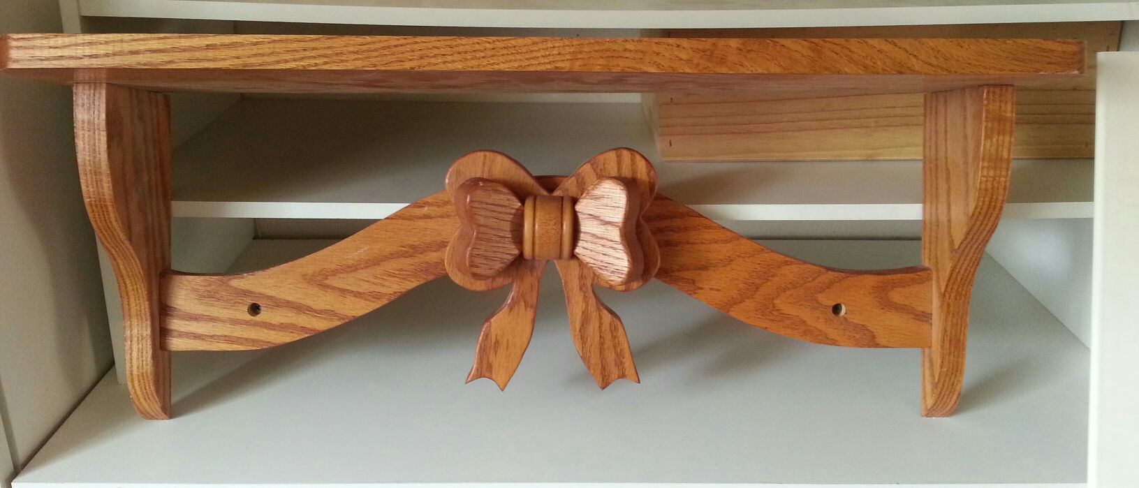 Wooden "Bow" Shelf
