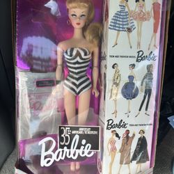 35th Anniversary Nostalgic Barbie 1959 Special Edition Reproduction In Box