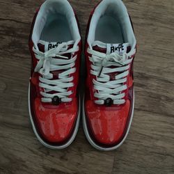 Red Camo Bapesta-used