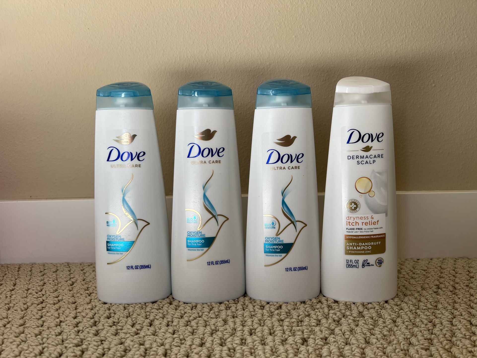 (2 Left) Brand New Dove Shampoo Bundle