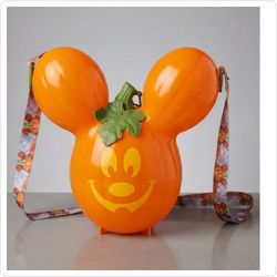 Disney Mickey Mouse Halloween Pumpkin Popcorn Bucket