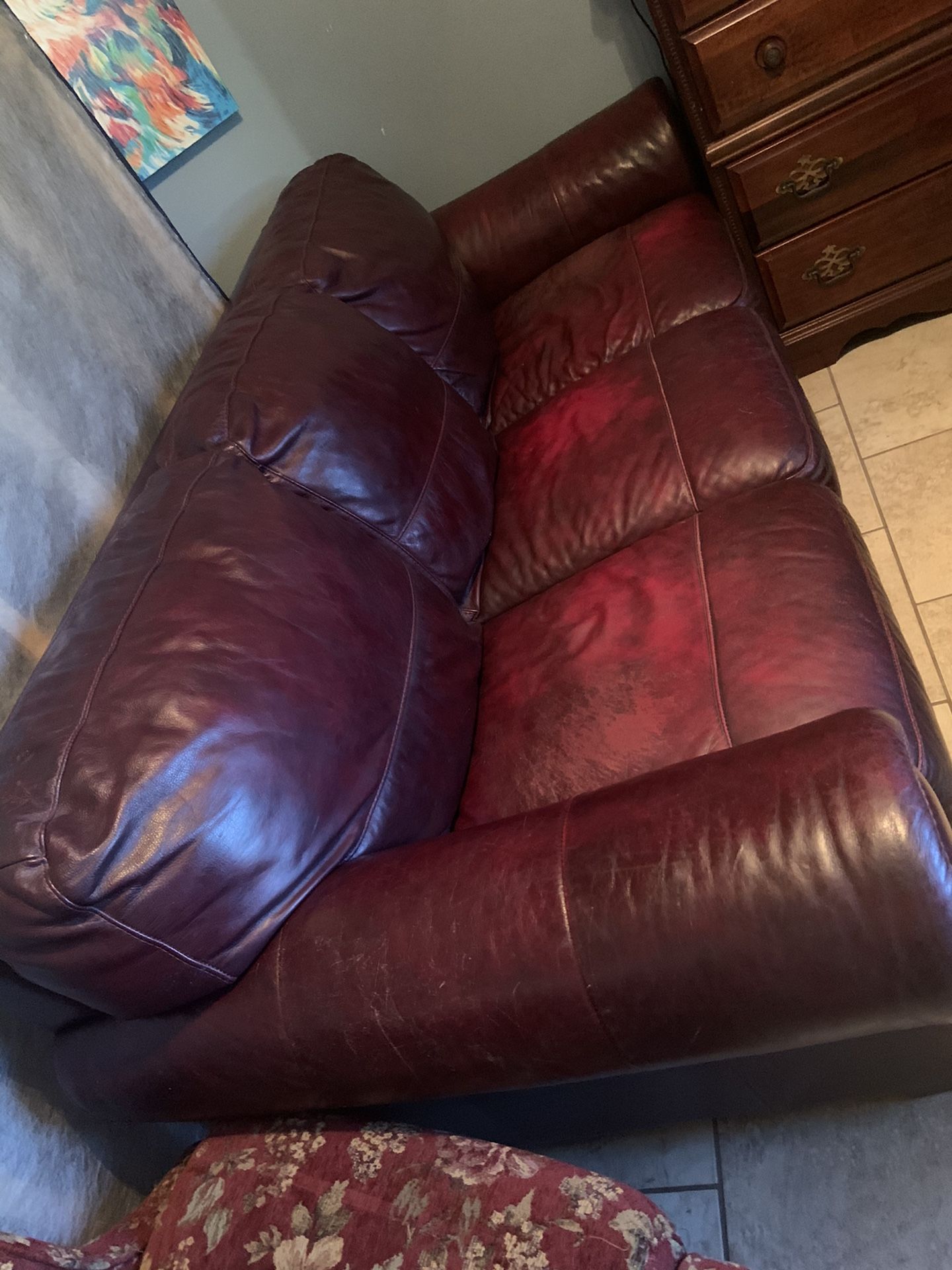 For sale Full grain leather couch for Sale in Corpus Christi, TX OfferUp