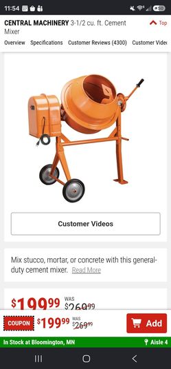 Concrete Mixer Available