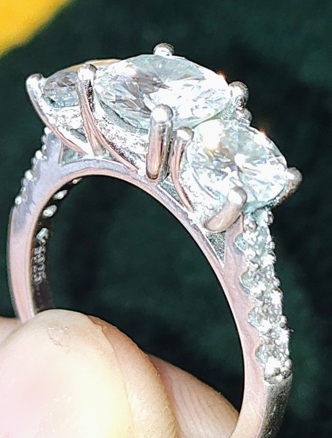 S925 Diamond Engagement Ring