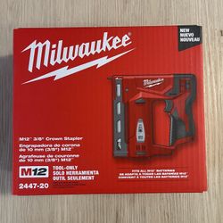 Milwaukee Crown Stapler M12 No Battery