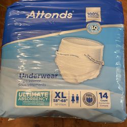 Attends XL Ultra Absorbent Adult Diapers