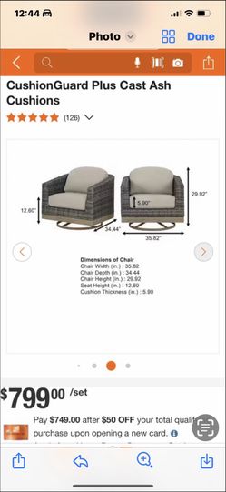 Outdoor chair CushionGuard Plus 