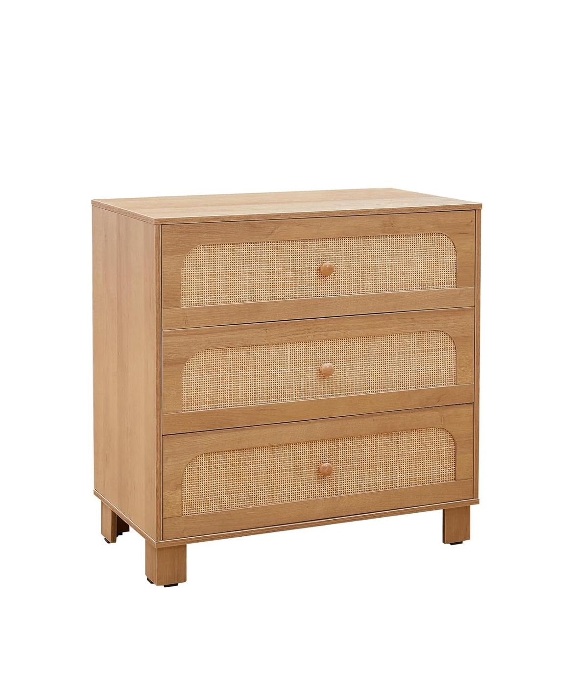 3 Drawer Rattan Dresser