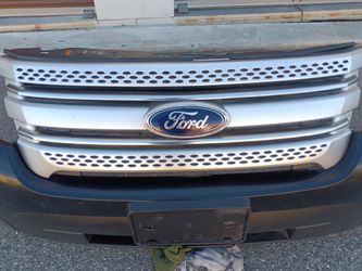 2013-2015 Ford Explorer Complete Front Bumper With Grill And Emblem And Fog Lights With Accessories OEM.. 