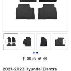 Brand New 2021-2023 Hyundai Elantra Carpeted floor Matt’s