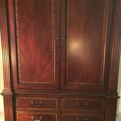 Antique looking tv armoire, multi use