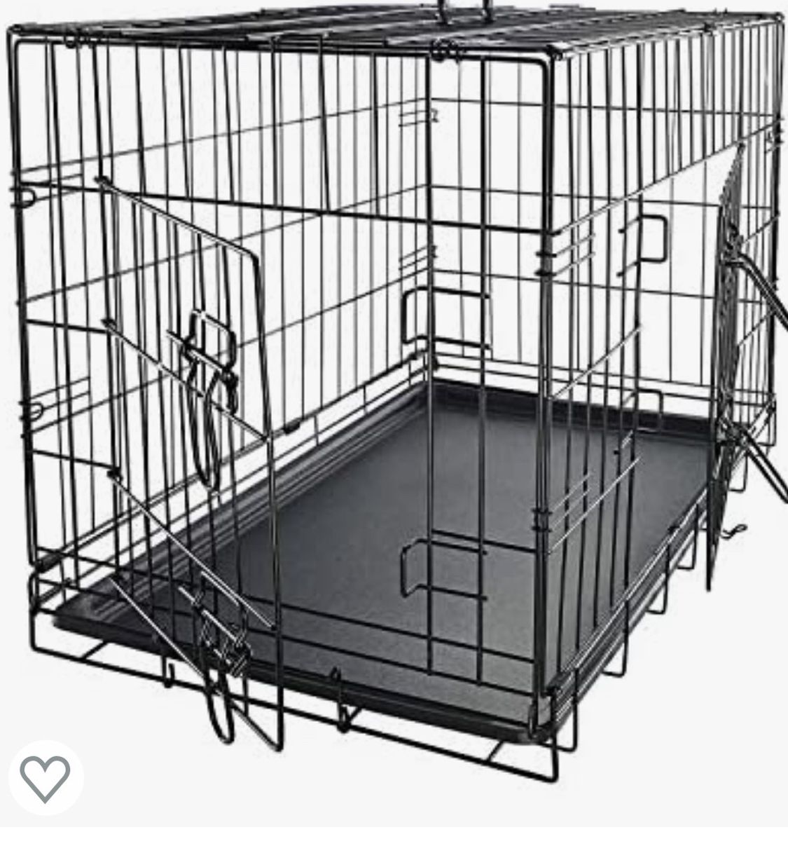 Dog Crates for Small Dogs - Dog Crate 30”Pet Cage Double-Door Best for Puppy & Kitten Pets - Wire Metal Kennel Cages with Divider Panel & Tray - In-d
