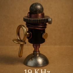 Mini Brass Bell Sculpture – Handmade Art Piece (Industrial Style)