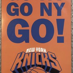 New York Knicks 2004 Double Sided Advertisement Poster 11x17” Hard To Find-MSG