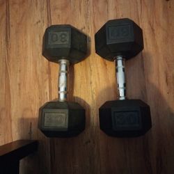 Dumbbells 30 Pounds Each 2 Piece  