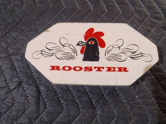 Vintage Rooster Playing Cards Box