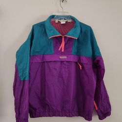 Vintage 90s Columbia Skagit Pullover Windbreaker Jacket Size:Large Color: Multi 