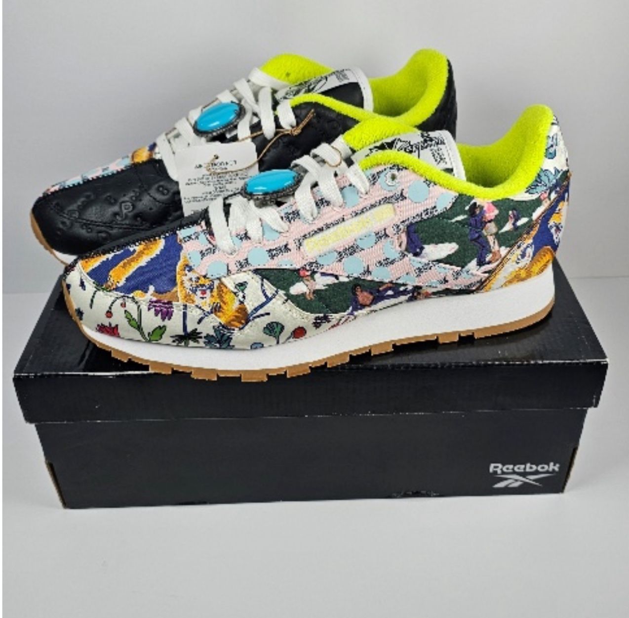 Reebok Classic Leather Sneakers (Adults) “Jurassic Park – Ian Malcolm”