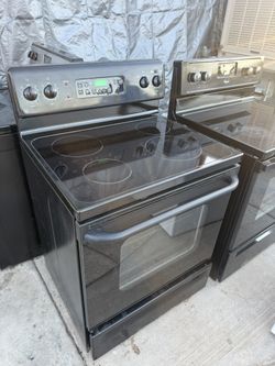 Black Electric Stove