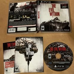 Evil Within (Sony PlayStation 3, 2014) PS3 CIB Complete w Manual