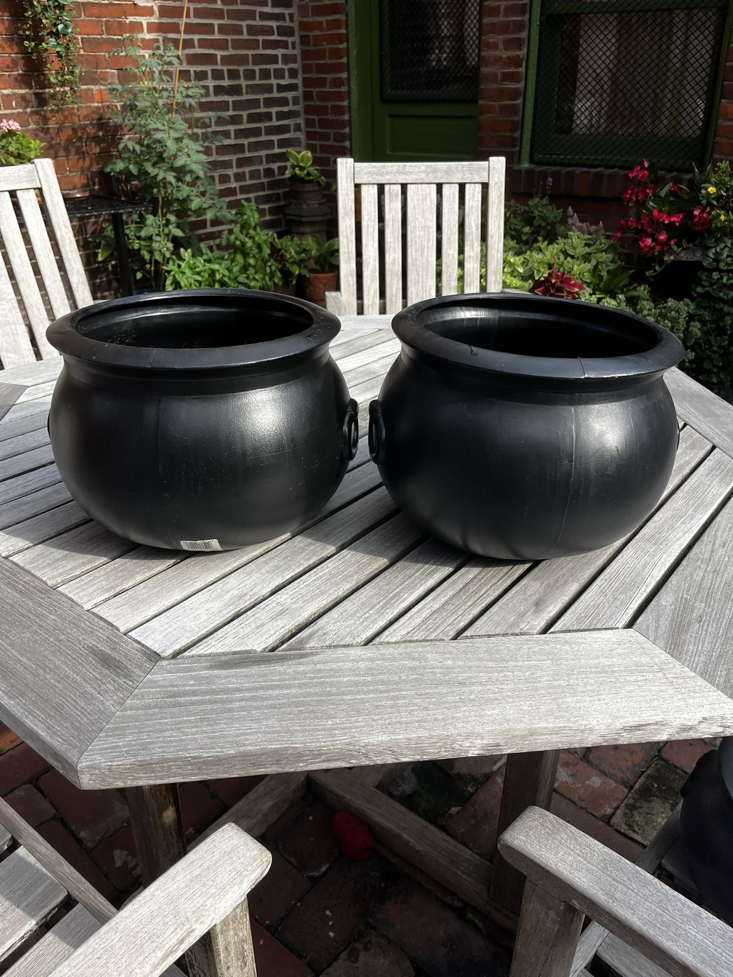 Vintage Large Halloween Blow Mold Witches Cauldron Union Products