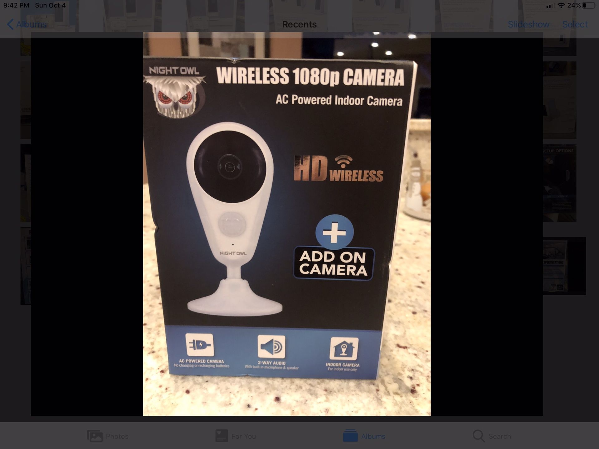 Night Owl Wireless Indoor 1080p Camera