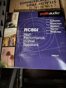 3 Speaker Of Polk Audio RC80i