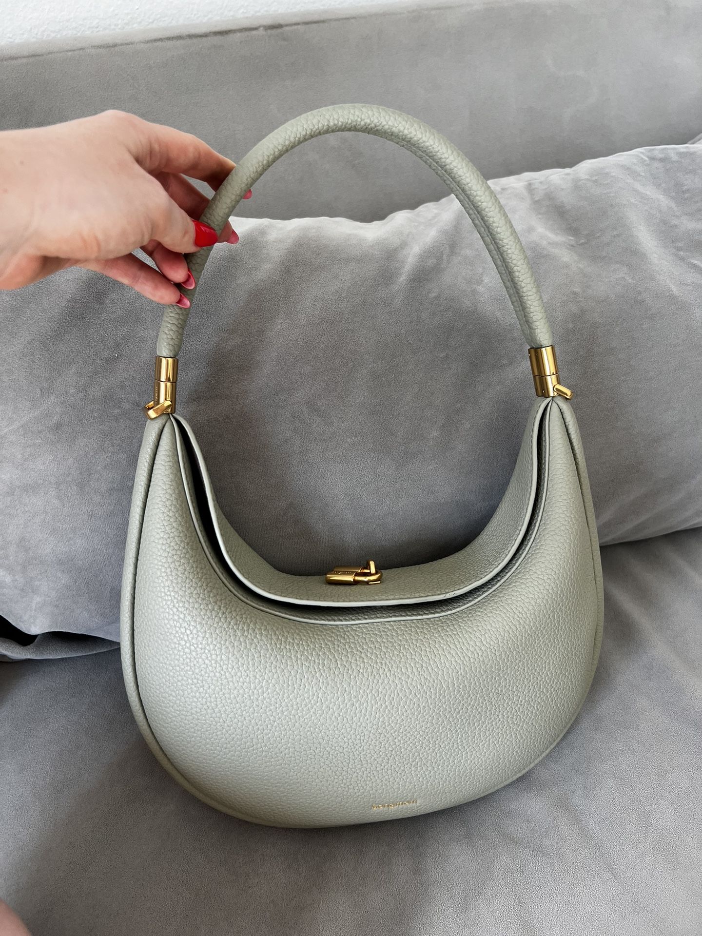 Songmont Luna Bag Medium Jade Hobo Leather