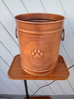 Vintage tall cooper large bucket. Beautiful!