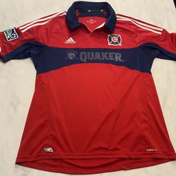 Chicago Fire 2012 XL Adidas Soccer MLS Adult Jersey Men Home Kit Short Sleeve XL