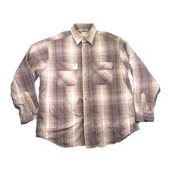 Vintage Carhartt plaid flannel button up shirt