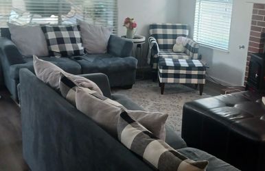 Blue Couch Set