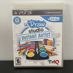 uDraw Studio Instant Artist PS3 PlayStation 3 Video Game CIB 2011 U Draw