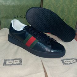 Gg Black Monogram Sneakers (ON SALE)