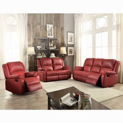 New 3 Piece Luxury Recliner Couch Set / Free Delivery 