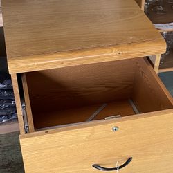 Wood File Cabinet 