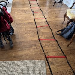 Exercise ladder for footwork
