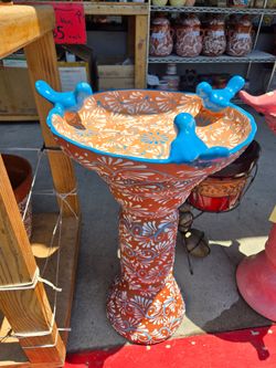 💥 Talavera Birdbath 💥  Talavera and Clay Pottery Store In Norwalk CA 90650.