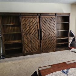 Entertainment Unit With Sliding Doors
