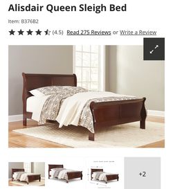 Queen Sleigh Bed