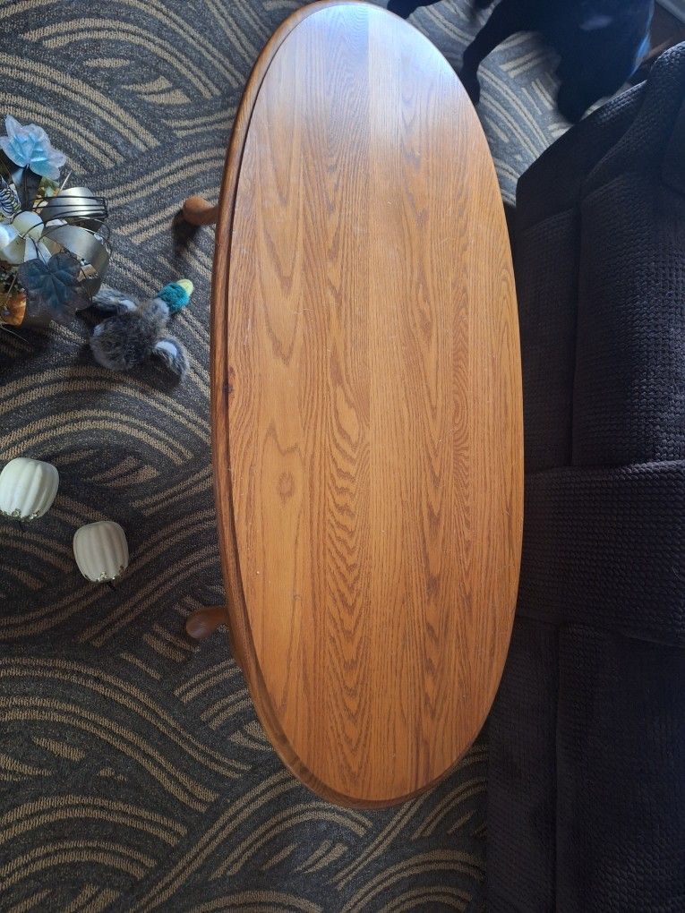 Solid wood coffee table