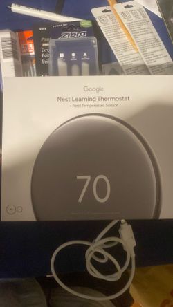 Brand new Google nest learning thermostat (4th gen) + Google nest temperature sensor (2nd gen)