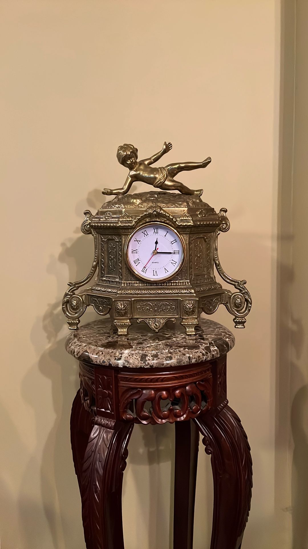 Antique Clock 13 X 13 1/2