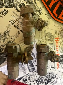 Brass valves 3/4 inch; ford, McDonald, mueller brand used condition